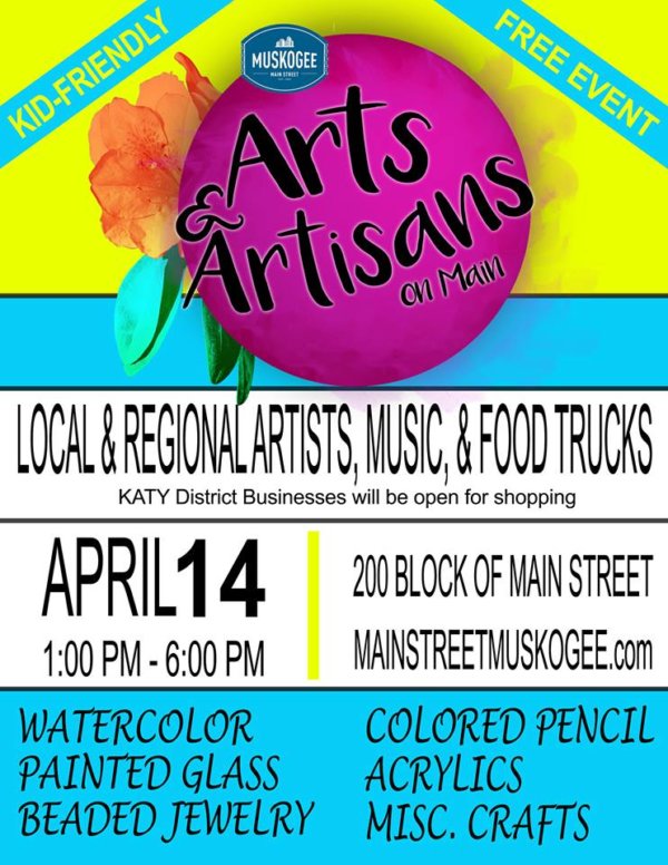 “Arts & Artisans” Spring Arts & Crafts Crawl | Muskogee Chamber of Commerce